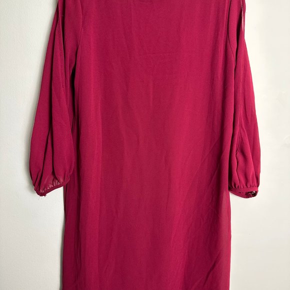 Lulus Shifting Dears Wine Red Long Sleeve Dress - Picture 5 of 10